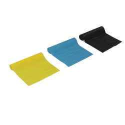 KIT COM 3 FAIXA ELÁSTICA ONE LIFE  ( 1,50 MT X 15 CM )    LEVE / MEDIO / FORTE 