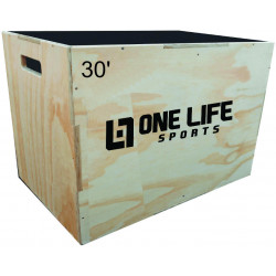 CAIXA PLYO BOX CROSS FIT 30' ONE LIFE - 75 X 65 X 50 CM